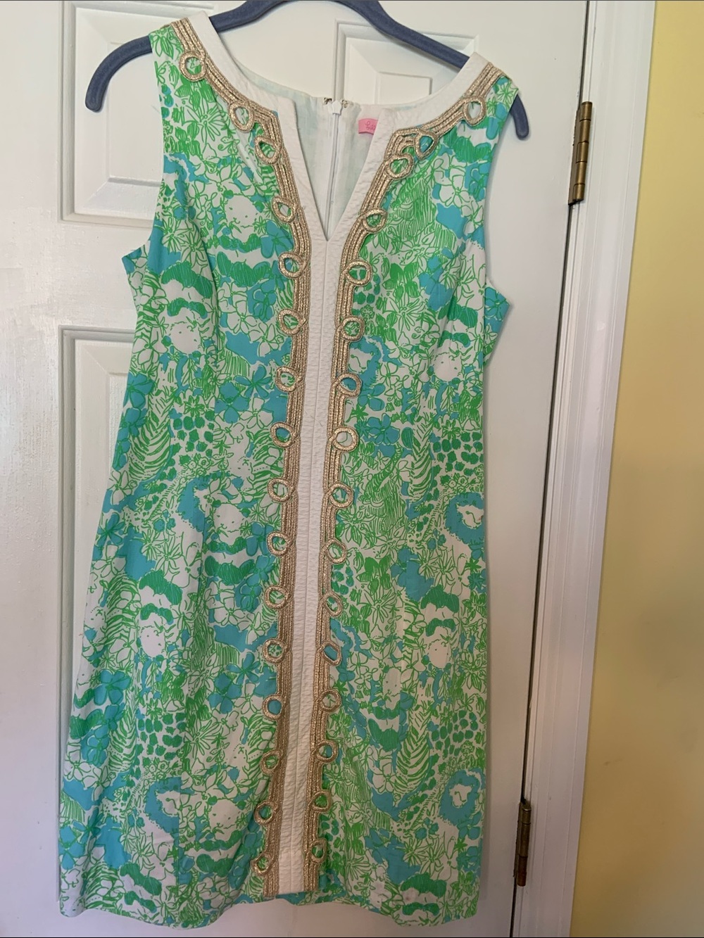 Lilly Pulitzer Size 2  Floral Sleeveless Midi Shift Dress Preppy
